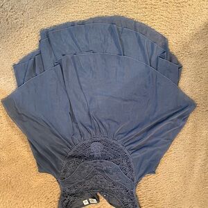 Elegant Blue Lace Dress